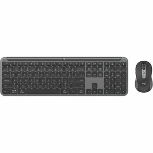 Logitech Signature Slim MK950 键盘鼠标 - 中文 - A 型 USB 无线 蓝牙 5.1 键盘 - 键盘/键盘颜色: 灰 - A 型 USB 无线 蓝牙 鼠标 - 光学 - 4000 dpi - 滚轮 - 指点设备