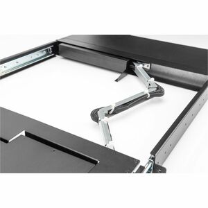 Digitus LCD Rack Console KVM Switch - Jet Black - 43.2 cm (17") LCD - Full HD - 1920 x 1080 - 1 x USB - 8 x VGA - Keyboard