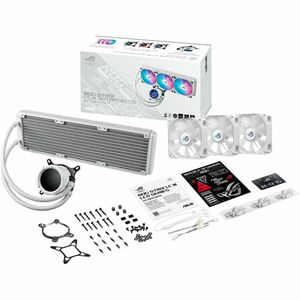 ROG Strix LC III 360 ARGB White Edition, featuring the latest generation Asetek�##s new Gen7 v2 pump and ROG ARGB radiator