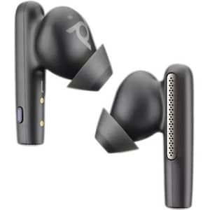 Poly Voyager Free 60+ UC True Wireless Earbud Stereo Earset - Carbon Black - Microsoft Teams Certification - Binaural - In