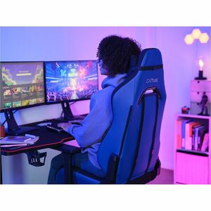 Trust GXT 714B RUYA Gaming-Stuhl - Nylon, Plastik, Holz - Blau