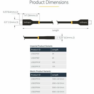 StarTech.com 1,01 m USB-C Datentransferkabel - 1 - Cable for Ladegerät, Workstation, Mobile Workstation, Notebook, Wandakk