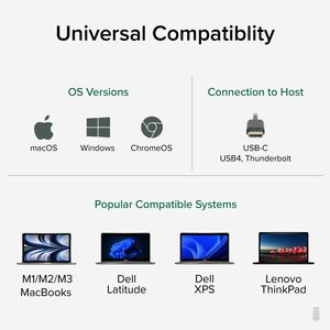 Plugable USB C to Ethernet Adapter 2.5Gb with 100W USB-C PD Charging, 2.5 Gigabit Type C USB Ethernet Adapter - for Window