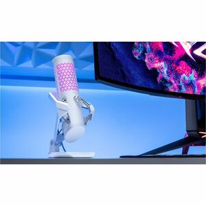 Asus ROG Carnyx Wired Condenser Microphone for Gaming, Studio, Recording, Podcasting, Live Streaming - White - 3 m - 20 Hz