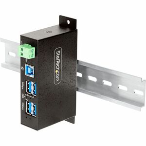 StarTech.com USB Hub - USB 3.2 (Gen 1) Type B - Wall/Desktop/DIN Rail Mountable - 4 USB Port(s) - UASP Support - PC, Mac, 