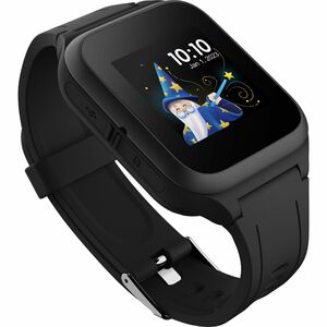 TCL MOVETIME MT40X Smartwatch - 45 mm Case Height - Kinder - Schwarz Body Color - Gummi Band Material - Wireless LAN - 4G 