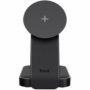 Trust Viro Induktionsladegerät - Schwarz - für Smartphone, iPhone, Smartwatch, AirPod, Ohrhörer - Eingangsstecker: USB - N