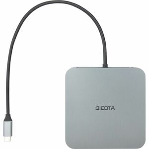 Dicota USB-Typ C Docking Station für Monitor, Notebook, Tablet-PC - 2 Unterstützte Displays - 4K @ 60Hz, 8K @ 30Hz - 3840 