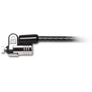 Kensington N17 Keyed Dual Head Laptop Lock for Dell Devices - TAA - 6 ft Cable - Patented T-bar/Key Lock - Carbon Steel, P
