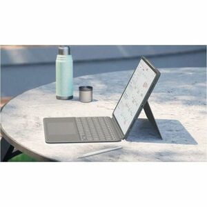 Logitech Combo Touch Tastatur/Cover für 27,9 cm (11 Zoll) Apple iPad Air 11 (2024), iPad Air (5. Generation) Tablet - Grau