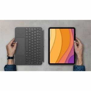 Logitech Combo Touch Tastatur/Cover für 27,9 cm (11 Zoll) Apple iPad Air 11 (2024), iPad Air (5. Generation), iPad Air 11 