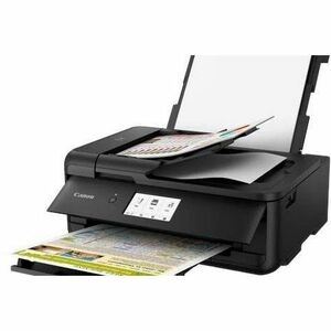 Canon PIXMA TS9550A Wired & Wireless Inkjet Multifunction Printer - Colour - Black - Copier/Printer/Scanner - 4800 x 1200 
