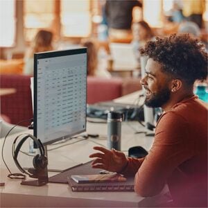 HP Poly Voyager Focus 2 Microsoft Teams Certified USB-C-C Headset +USB-C/A Adapter (replaces 77Y85AA and 77Y88AA)