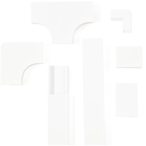 StarTech.com Kabelführung - Weiß - 1 Pack Paket - TAA-konform - Kabelkanal - 33 mm Länge - PVC