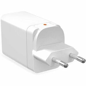 STM Goods 65W three port (USB-C x2 & USB-A) power adapter (univ) - white - 65 W - United States, Australia, Europe - White