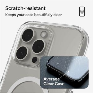 ZAGG Crystal Palace Snap Case for Apple iPhone 16 Pro Max Smartphone - Textured Grip - Clear - Drop Resistant, Yellowing R