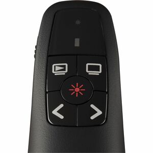 Pointeur de Présentation Laser V7 WP500C - Fréquence radio - USB Type C, USB Type A - 5 Bouton(s) - Noir - Sans fil - 50 m