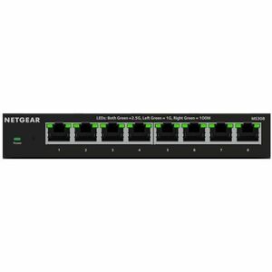 Netgear 8-Port 2.5G Multi-Gigabit Ethernet Unmanaged Switch - 8 Ports - 2.5 Gigabit Ethernet - 2.5GBase-T - 7.98 W Power C