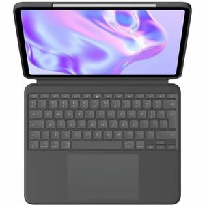 Logitech Combo Touch Keyboard/Cover Case for 33 cm (13") Apple iPad Pro 13 (2024) Tablet - Graphite - Scuff Resistant, Scr