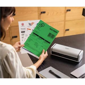 Brother ADS1350W Large Format Sheetfed Scanner - 600 x 600 dpi Optical - 30 ppm (Mono) - 30 ppm (Color) - Color, Monochrom