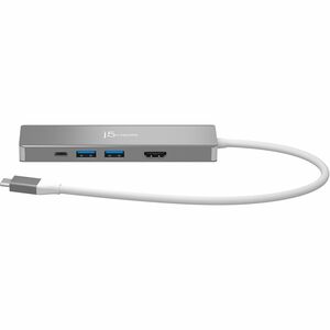 j5create Elite JCD390 USB Type C Docking Station for Memory Card Reader, Flash Drive - Charging Capability - Memory Card R