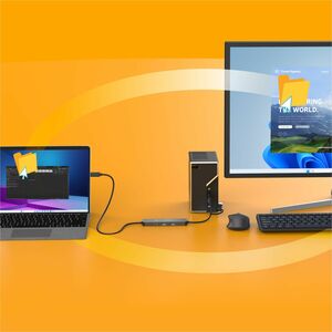 j5create Wormhole Switch JCH462 USB Hub - USB Type C, USB Type A - 640 MB/s - Notebook, Keyboard, Mouse, Desktop, Tablet, 