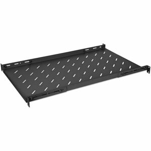 Intellinet 1U Rack-mountable Rack Shelf for Rack - Black - 19" Fixed Shelf (adjustable), 1U, 550mm shelf depth, 550 to 750