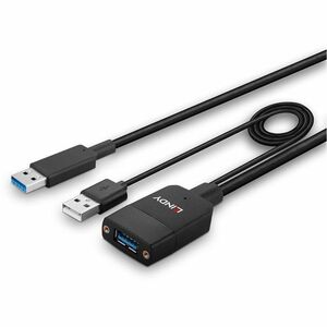 LINDY 35 m USB Datentransferkabel - Cable for Webcam, Videokonferenzsystem, Computer - 10 Gbit/s - Abschirmung - Nickel Be