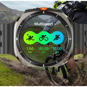 Samsung Galaxy Watch Ultra, 47mm, Titanium Silver - Heart Rate Monitor, Accelerometer, Barometer, Gyro Sensor, Light Senso