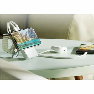 Alogic Stromspeicher - Weiß - für iPhone 8, iPhone 11, Smartphone, iPhone 15 Pro Max, AirPod, Apple Watch, Google Pixel 3 