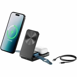 Alogic Yoga Induktionsladegerät - Schwarz - für Smartwatch, iPhone, AirPod, Qi-fähiges Gerät, Ohrhörer - 9 V DC, 12 V Glei