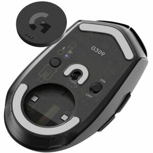 Logitech G LIGHTSPEED G309 Gaming Mouse - Bluetooth - USB Type A - HERO 25K - 6 Programmable Button(s) - Black - Wireless 
