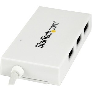StarTech.com USB Hub - USB Type C - External - White - TAA Compliant - 4 Total USB Port(s) - 4 USB 3.0 Port(s) - PC, Mac, 