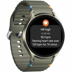 Samsung Galaxy Watch7 SM-L300 Smart Watch - Unisex - Green Body Color - Black Case Color - Green Band Color - Aluminium Bo