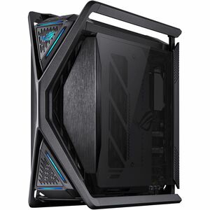 ROG Hyperion GR701 BTF Edition E-ATX computer case motherboard hidden connectors design support 420 mm dual radiator suppo