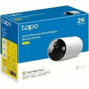 Caméra réseau Tapo Smart Tapo C410 3 Mégapixels Intérieur/extérieur 2K - Couleur - 9,14 m Infrarouge/Couleur vision noctur