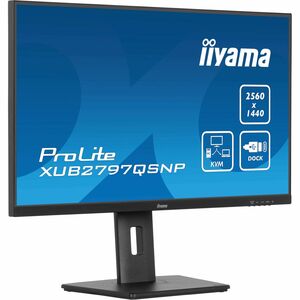iiyama ProLite XUB2797QSNP-B1 27 Zoll Class WQHD LED-Monitor - 16:9 Format - Mattschwarz - 68,6 cm (27 Zoll) Viewable - IP