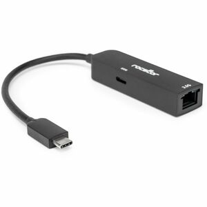 Rocstor Premium USB-C to 2.5 Gb Ethernet with USB-C 100W Power Delivery PD 3.0 Adapter - 1x USB Type C - Male - 1 x RJ-45 