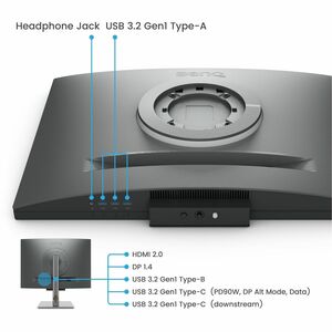 BenQ RD280U 28" Class 4K+ LED Monitor - 3:2 - 71.6 cm (28.2") Viewable - In-plane Switching (IPS) Technology - LED Backlig