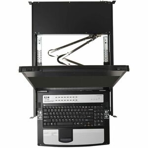 Tripp Lite series B030-DP16-17DIP LCD Rack Console KVM Switch - Metal - Black - TAA Compliant - 16 Computer(s) - 43.2 cm (