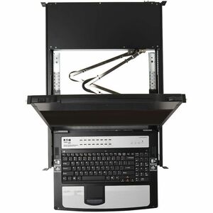 Tripp Lite series B030-DP16-17D LCD Rack Console KVM Switch - Metal - Black - TAA Compliant - 16 Computer(s) - 43.2 cm (17