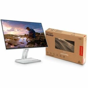 Lenovo 24" Class Full HD LED Monitor - 16:9 - Cloud Gray - 60.5 cm (23.8") Viewable - In-plane Switching (IPS) Technology 