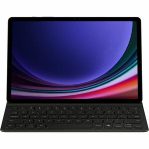 Housse/Clavier Samsung - Porte-livres Style Samsung Galaxy Tab S9, Galaxy Tab S9 FE Tablette - Noir