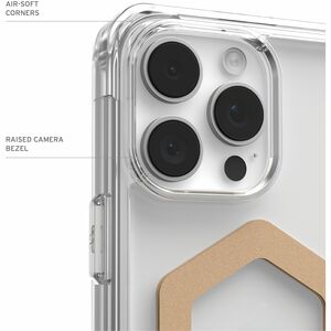 Urban Armor Gear Plyo Case for Apple iPhone 16 Pro Max Smartphone - Ice/Gold - Yellowing Resistant, Impact Resistant, Shoc
