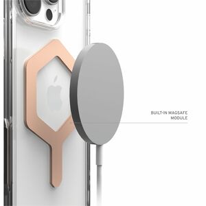 Urban Armor Gear Plyo Case for Apple iPhone 16 Pro Max Smartphone - Ice/Rose Gold - Yellowing Resistant, Impact Resistant,