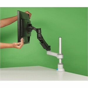 Braccio per monitor R-Go Zepher, braccio per monitor singolo regolabile, capacità di carico fino a 8 kg, nero