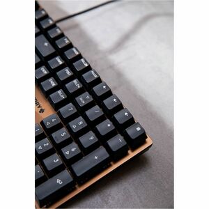 CHERRY KC 200 MX Teclado - Cabo Conectividade - USB tipo A Interface - Alemão - QWERTZ Layout - Preto, Bronze - Mecânica/M