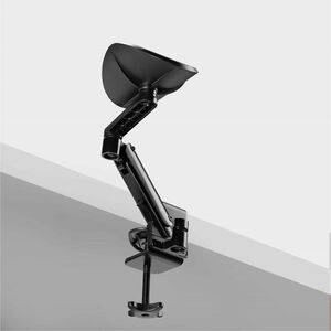 StarTech.com Armrest - Black - 1 - 5000000 nm - 70 mm Adjustable Height - 90° Tilt - 360° Swivel - Clamp Mount - Aluminium