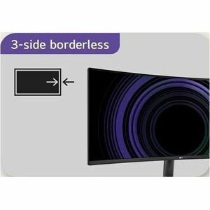 LG Ultrawide 34WR50QK-B 34 Zoll Class WQHD Gekrümmter Bildschirm LED-Monitor - 21:9 Format - Schwarz - 86,4 cm (34 Zoll) V