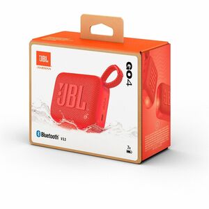 JBL Go 4 Portable Bluetooth Speaker System - 4.2 W RMS - Red - 90 Hz to 20 kHz - Battery Rechargeable - 1